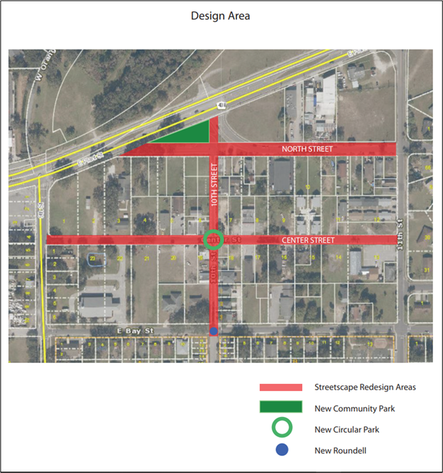 CRA Streetscape Design Area Map